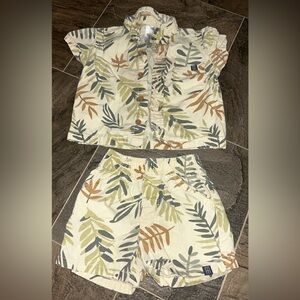 Tropical Leaf Kids Matching Set